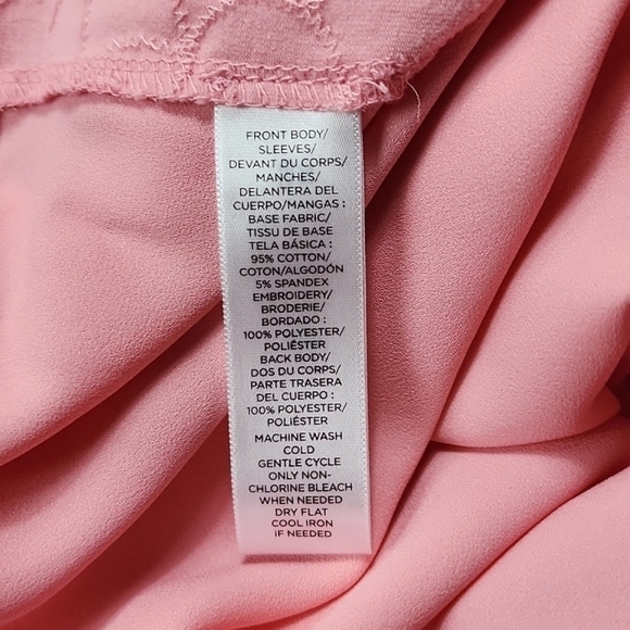 NWOT LOFT Pink Eyelet Sweatshirt - Picture 13 of 13